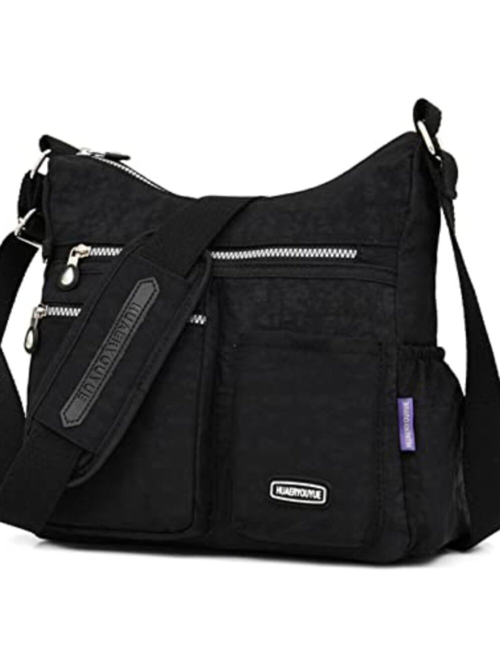 Nylon Crossbody Shoulder Purse Multi-Pocket Lightweight Travel Bag